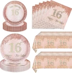 16TH Birthday Party Decorations For Girls, Rose Gold New. Price: $23.23.