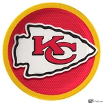 Amscan Kansas City Chiefs Football 9" Round Paper Dinner Plates, 8 Ct, Red Ye... New. Price: $9.95.