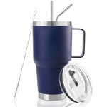30 Oz Tumbler With Handle, Double Wall Stainless Steel Vacuum Insulated Trave... New. Price: $22.51.