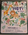 Jungle Happy Birthday Party Goods In Box 43 Pieces Banner Candle Plates New. Price: $10.00.