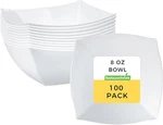 Restaurantware Moderna 8 Ounce Fancy Plastic Bowls 100 Square Disposable Salad New. Price: $70.30.