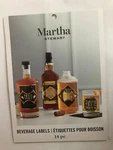 New Martha Stewart Beverage Wine Labels Toxic Poison Halloween Creepy. Price: $19.99.