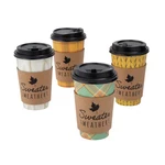 Fun Express 16 Oz. Sweater Weather Disposable Paper Coffee Cups With Lids & Slee New. Price: $17.06.