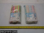 QTY=52 Packs Of 125: Disposable Flexible Plastic Drinking Straws 16737 & 16738 Open. Price: $323.96.