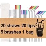20 Pack Reusable Stainless Steel Metal STRAWS,10.5" & 8.5" Drinking ... New. Price: $15.76.
