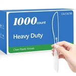 Sacatr 1000 Count Heavy Duty Clear Plastic Knives Disposable,bpa-free Disposa... New. Price: $55.28.