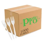 Forks Medium Weight Disposable Silverware 1000 Count White Plasticpro New. Price: $35.99.