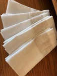 Saro Lifestyle Set Of Eight (8) Linen Napkins 20 X Cream /tweed Design New. Price: $15.99.