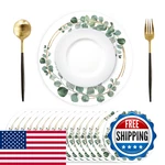 Tarklanda Disposable Paper Placemats - 100 Pack Green Eucalyptus Leaves Round New. Price: $38.84.
