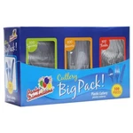 Plastic Cutlery Combo Box Clear 300 Count Forks Spoons Knives Party Supplies New. Price: $28.09.