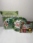 Let Get Wild Party Supply Set: Napkins Plates Banner Giraffe Monkey Lion Tiger New. Price: $7.49.