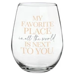 Creative Brands Heartfelt Stemless Wine Glass 20OZ Favorite Place New. Price: $19.99.