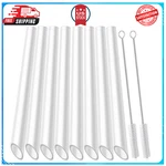 Alink Reusable Clear Boba Straws, 13 Mm X 10.5 In, Jumbo Hard Plastic Smoothie New. Price: $8.06.