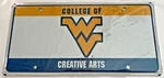 West Virginia University Wvu Mountaineers Creative Arts Metal License Plate New. Price: $10.00.