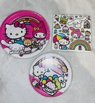 Hello Kitty 8 9" Luncheon Round, Dessert & 16CT Napkins Set New. Price: $16.99.