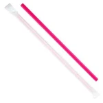Karat 9-INCH Giant Straws (8MM) Paper Wrapped 2,500 Ct, C9075 (pink) New. Price: $36.75.