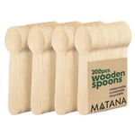 200 Pcs 5.5" Bamboo Wooden Spoons Compostable Biodegradable Eco Friendly Cutlery New. Price: $18.98.