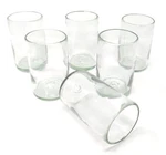 Hand Blown Mexican Drinking Glasses Set Of 6 Natural Clear 14 Oz Each New. Price: $66.93.