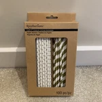Recollections Craft It Paper Straws Lot 8" Long Polka Dots Stripes 100 Pcs Set New. Price: $10.83.