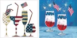 Drink Up America Patriotic Red White Blue Paper Beverage Napkins, 2 Packages New. Price: $14.88.