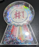 Lot Of 4 Garven 3D #1 Ribbon Glitter Shaker Trophy Award Brand New!. Price: $19.99.
