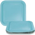 Unique 46861 Square Paper PLATES-18 Cm-teal Colour-pack Of 16 New. Price: $21.85.