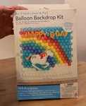 Amscan Balloon Backdrop Kit 260 Pcs Air Filled Latex & Foil Unicorn Birthday New. Price: $29.99.