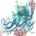 European Excellency Cocktail Size Paper Napkins Pack Of 20 Nip Underwater Scene New. Price: $5.95.