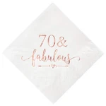 Crisky 3-PLY 70 And Fabulous Cocktail Napkins 50 Count (pack Of 1), Rosegold New. Price: $14.52.
