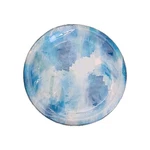 Birthday Express Blue Watercolor Print Round Paper Plates 8CT 9.25" Any Occasion New. Price: $5.85.