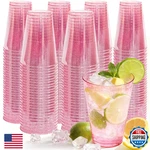 Glowserve 200 Pack Plastic Cups Disposable 12 Oz Pink Glitter Party For Coc New. Price: $59.03.