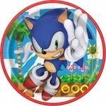 Unique Red & Blue Sonic The Hedgehog Round Paper Dinner Plates - 9" Pack Of 8 New. Price: $9.99.