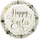 Amscan Party Plates Tableware Items, 7 1/2", Gold New. Price: $18.94.