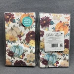 Pioneer Woman 12X15" Floral Pumpkin Harvest 24 Ct Ply Paper Guest Napkin 2PK New. Price: $10.99.