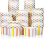 Matican Paper Ice Cream Cups, 100-COUNT 5.5-OZ Disposable Dessert Bowls For Hot New. Price: $29.67.