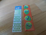 Alien Head Ufo Stickers American Greetings Amscan Lot New. Price: $13.49.