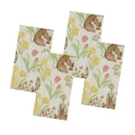 Celebrate Easter Bunny Rabbit Floral Cloth Fabric Napkins Package Of 4 New. Price: $22.99.
