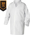 Kleenguard 36264 Disposable Lab Coat, Smmms, Serged, White, 30 Pk New. Price: $37.49.