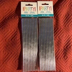 Unique Party Paper Straws Silver 10 Ct X 2 New. Price: $8.00.
