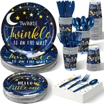 Baby Shower Plates Set Party Supplies Serves 50 New. Price: $32.99.