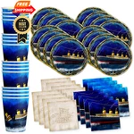 Titanic Birthday Party Supplies Set Plates Napkins Cups 8INCH, New. Price: $33.99.