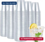 Turbo Bee 600 Pack 9 Oz Clear Plastic Cups, Disposable Reusable Tumblers Crystal New. Price: $67.63.