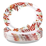 Grencian 50PC Fall Oval Paper Plates 10"X12" Disposable Heavy Duty Maple Leaf New. Price: $28.98.
