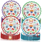 Filltouch Pcs Mexican Paper Plates 7 Inch Disposable Fiesta Dessert 120 New. Price: $45.99.