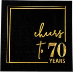 Cheers To Years Cocktail Napkins 50 3-PLY Birthday 5X5 Inches Dis New. Price: $15.28.