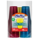 Hefty Party Perfect Tinted Disposable Plastic Cups, 54 Count, Assorted Colors New. Price: $14.76.
