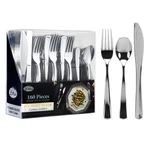 Plastic Cutlery Silverware Extra Heavyweight Disposable 160 Pieces, New. Price: $29.96.