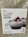 Host Ice Cream Freeze Cooling Bowls - Set Of 2 New Box. Price: $16.99.