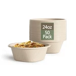 24 Oz Disposable Paper Bowls - Heavy Duty Made From Natura... New. Price: $26.34.
