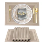 Beteam Placemats Set Of 4, Woven Vinyl For Dining Table Washable Wip... New. Price: $22.18.
